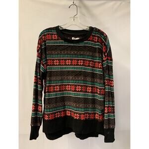 Velvety Soft Ugly Christmas Sweater / Fair Isle /Shirt Women’s Medium. Size 8-10